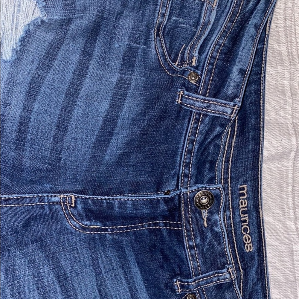 Distressed jeans